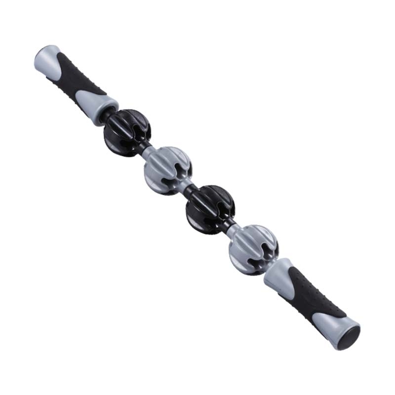 Eco-friendly massage roller stick with ergonomic handles for recovery and rehab