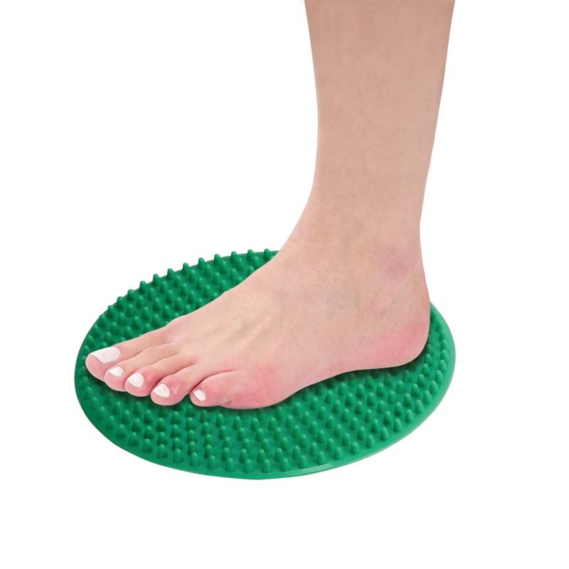 Sensory tactile mat with raised spikes for therapy and balance