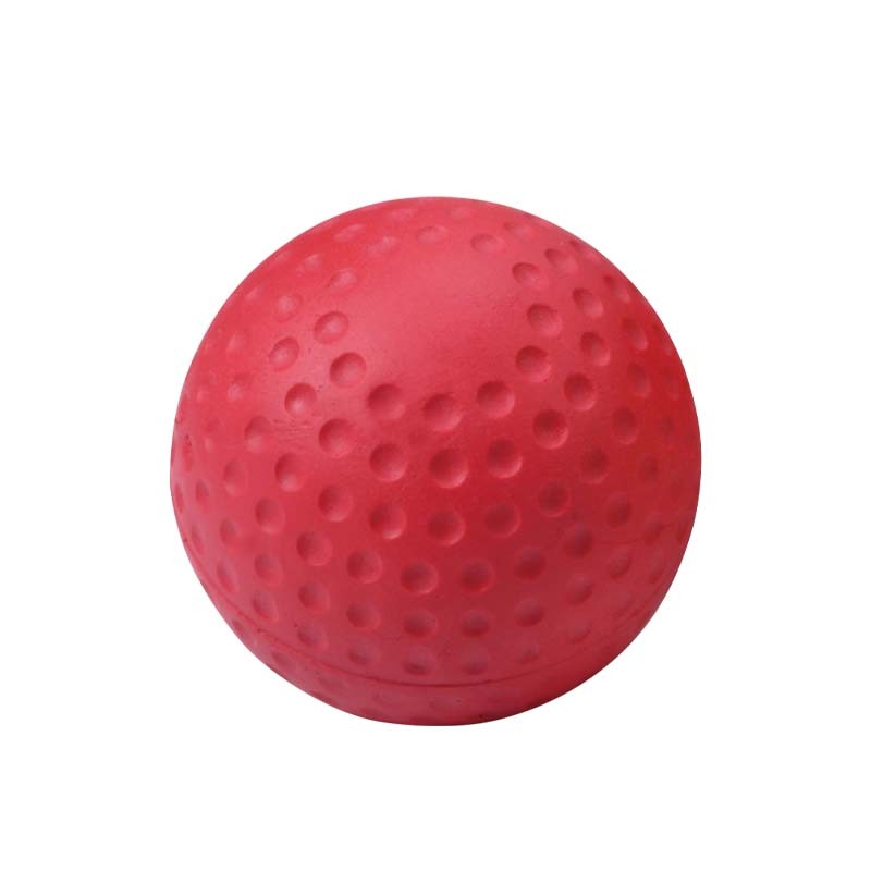 Acupressure massage ball made of natural rubber with dimpled surface for fascia release
