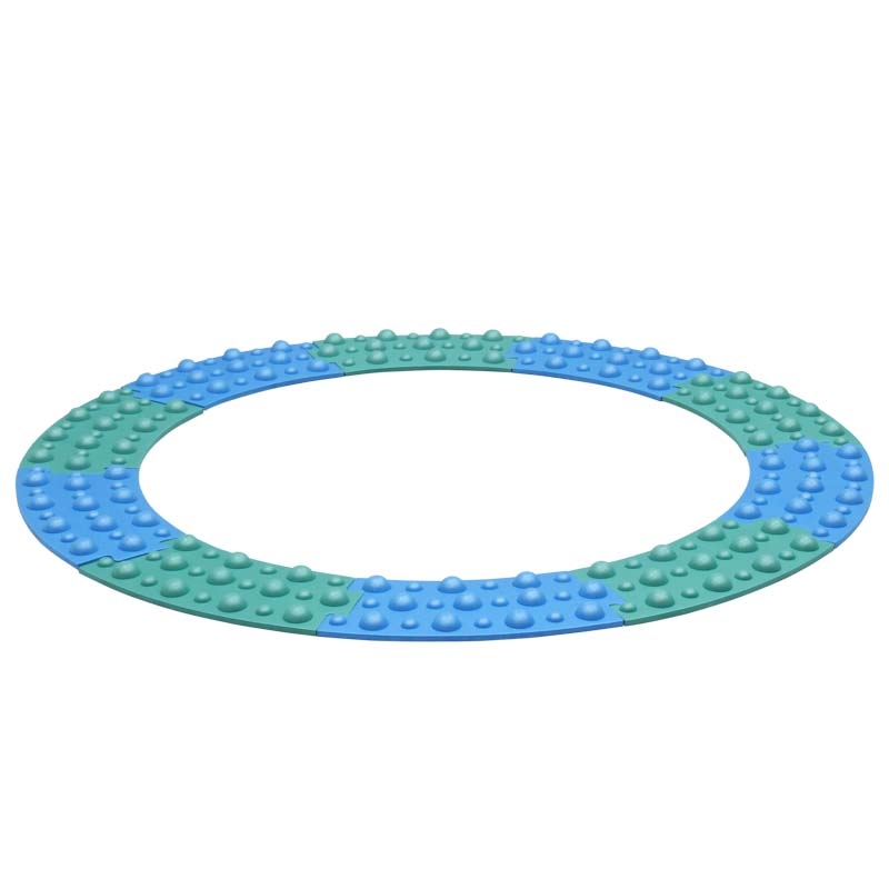 Round sensory tactile path with 10 EVA floor tiles for kids’ therapy and play
