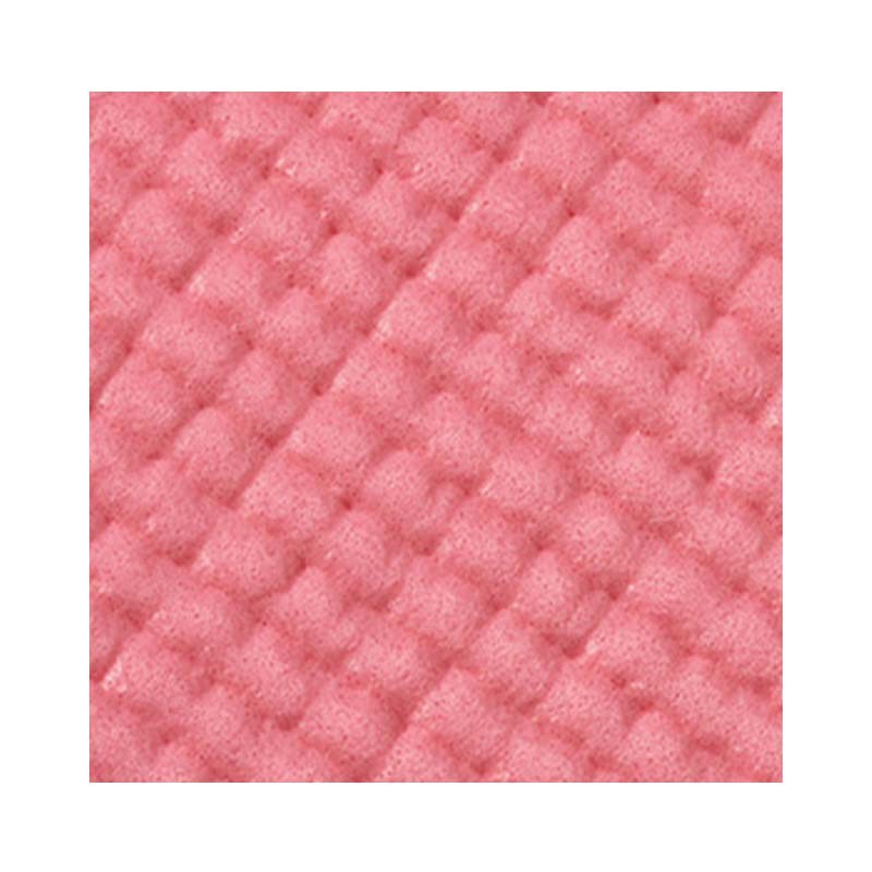 This PVC yoga mat features a square-patterned surface for improved grip and stability for Beginner yogis and Fitness centers & gyms.