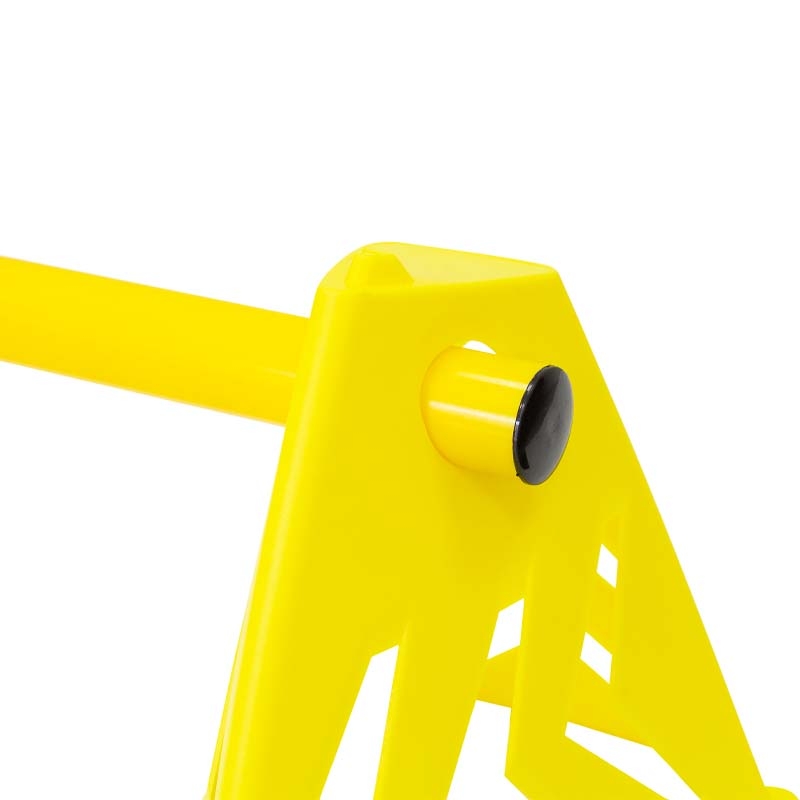 Multi-function cone hurdle set with arrow design, stackable, customizable, OEM/ODM for agility training.