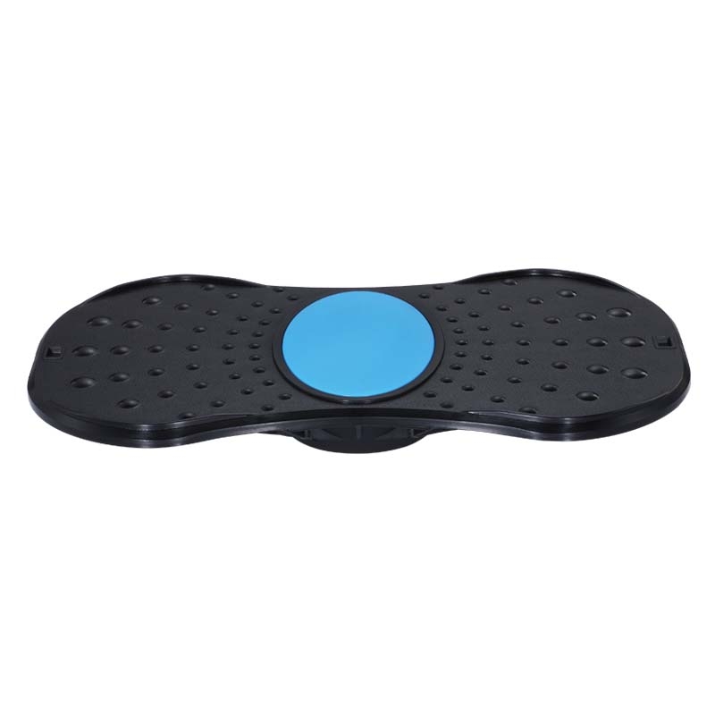 Wobble balance board with massage surface and ergonomic shape for safe and effective stability training