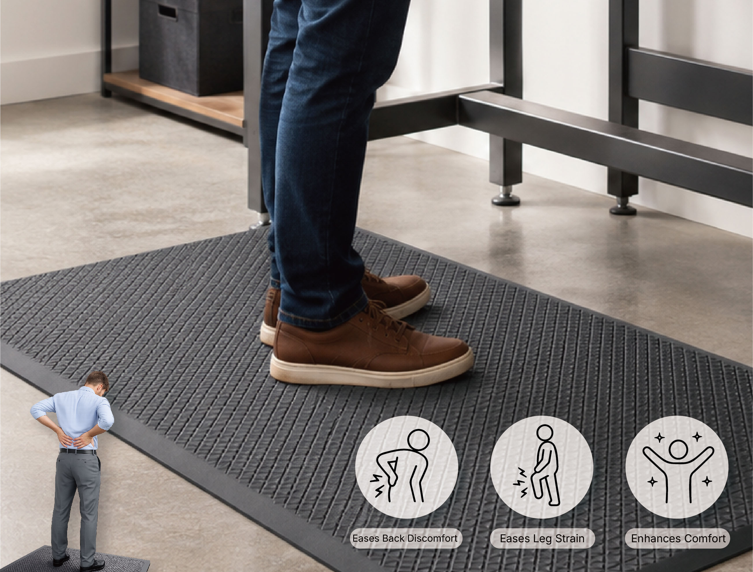 industrial anti fatigue mat used in factory workstation